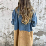 Albert | Tofarvet denim frakke