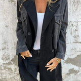 Albert | Tofarvet denim frakke