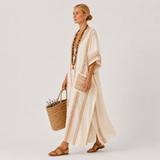 Kaftan Dalia Beige Etnisk