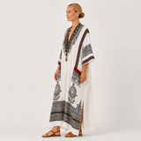 Kaftan Clara Hvid Etnisk