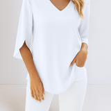 Emilie | Bluse med V-hals