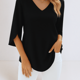 Emilie | Bluse med V-hals
