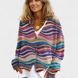 Fran | Livlig cardigan med knapper