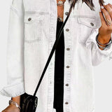 Gry | Hvid denimjakke