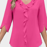 Helle | Bluse med flæser