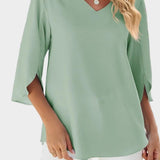 Helle | Bluse med flæser