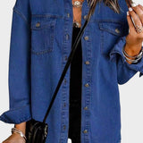 Karla | Mørkeblå denimjakke