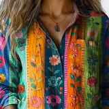 Mille | Vintage mønstret bluse