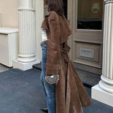 Mille™ | Elegant ruskind trenchcoat