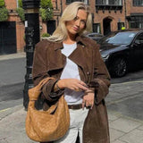 Mille™ | Elegant ruskind trenchcoat