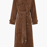 Mille™ | Elegant ruskind trenchcoat