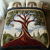 3-delt quiltet sengetøjssæt - Livets Træ