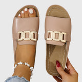 Silje | Sandaler med guldspænde