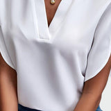 Stine | Bluse med V-hals