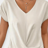 Stine | Bluse med V-hals