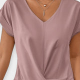 Stine | Bluse med V-hals