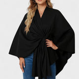 Yvette | Elegant draperet poncho