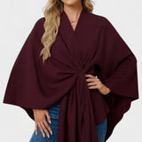 Yvette | Elegant draperet poncho