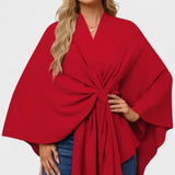 Yvette | Elegant draperet poncho