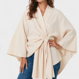 Yvette | Elegant draperet poncho