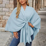 Yvette | Elegant draperet poncho